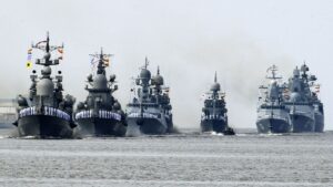 Россия вывела в Северное море пять военных кораблей