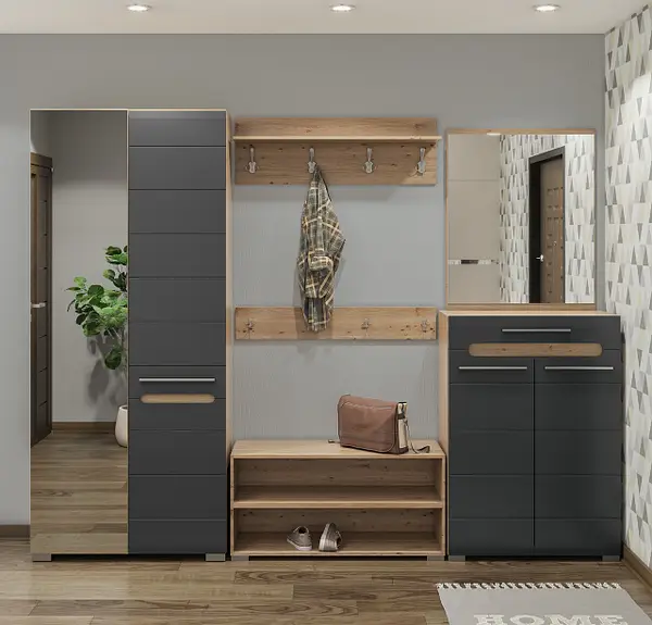 Створюємо затишний передпокій у коридор із тумбою для взуття