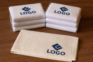 Стильний корпоративний сувенір для клієнтів та партнерів - подарункові брендовані рушники