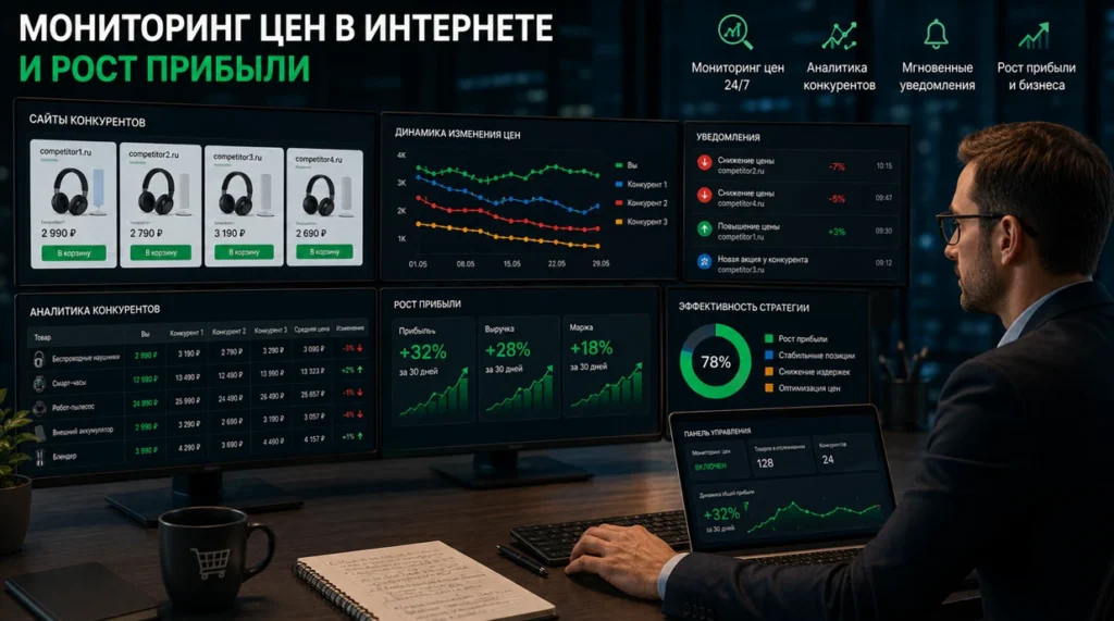 Мониторинг цен в интернете: как увеличить прибыль e-commerce