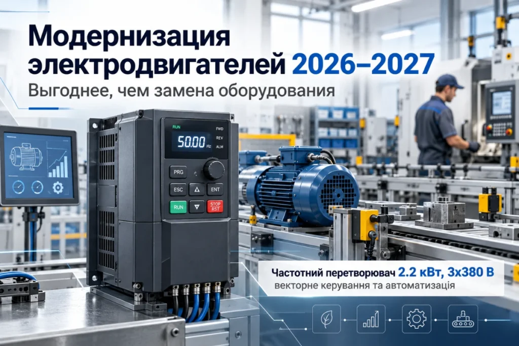 Почему в 2026–2027 годах малому производству выгоднее модернизировать электродвигатели, чем менять оборудование